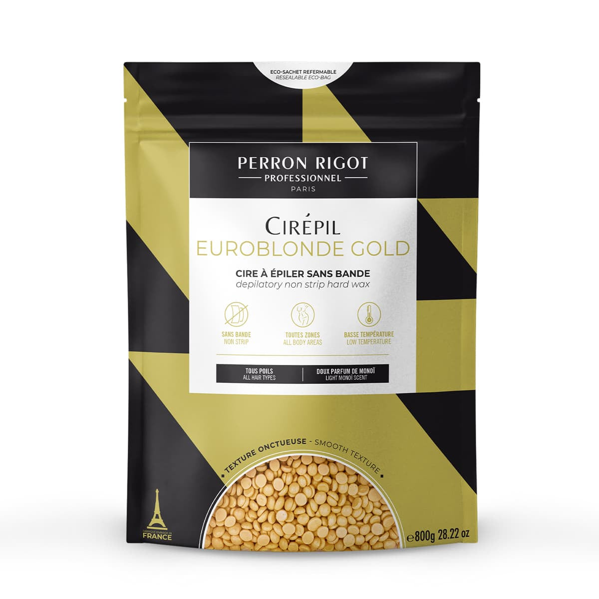 Stripless wax hair removal honey-like texture Euroblonde Gold Cirépil