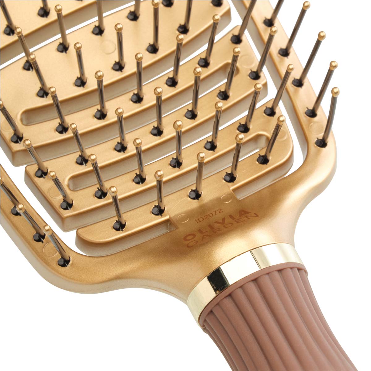 Expert Care Flex Gold & Brown Nylon Brush