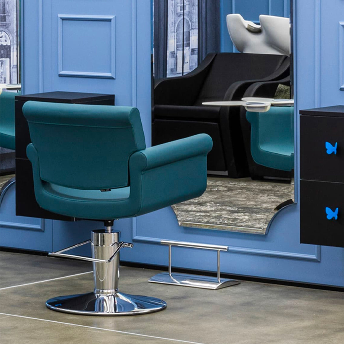 Fauteuil MONIQUE Noir Base Mare Block