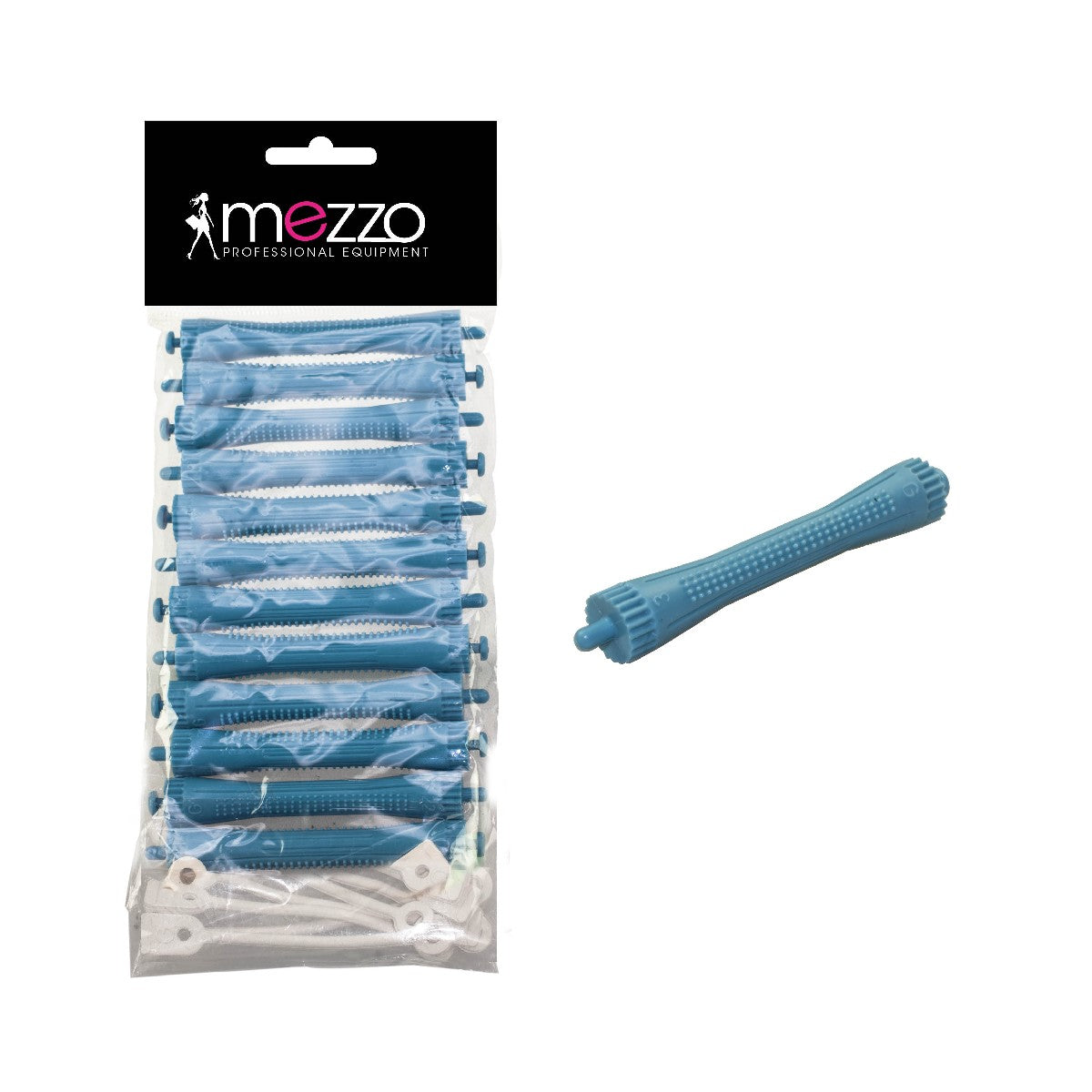 Bigoudis à permanente avec élastique x12