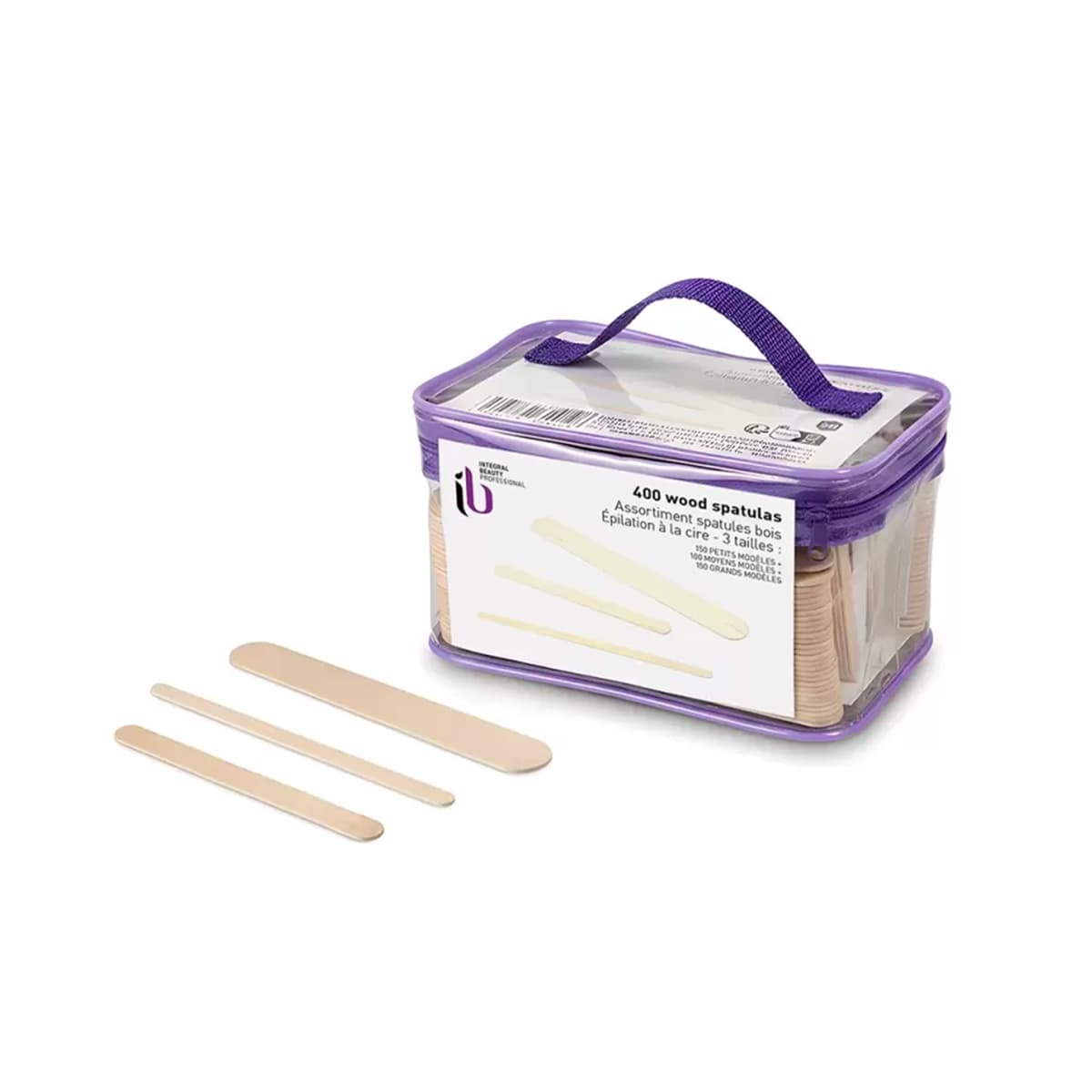 Boite spatules épilation bois assortiment 3 tailles x400