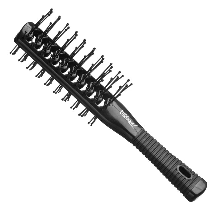 Brosse crabe double perlée noir