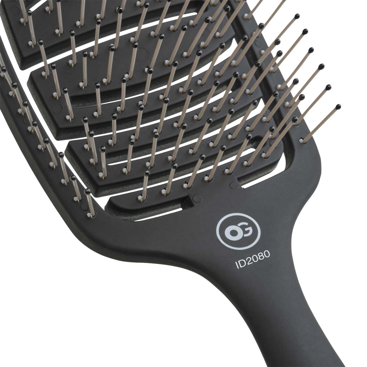 Brosse Essential Care Flex Matt Black pour cheveux épais