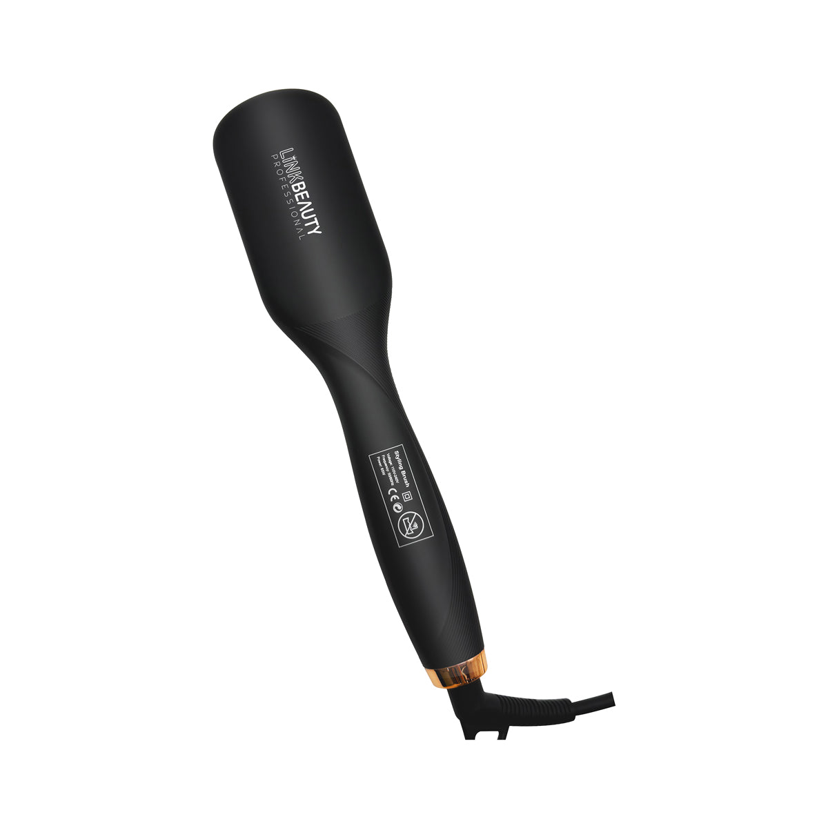 Black Electric Hair Straightening Brush