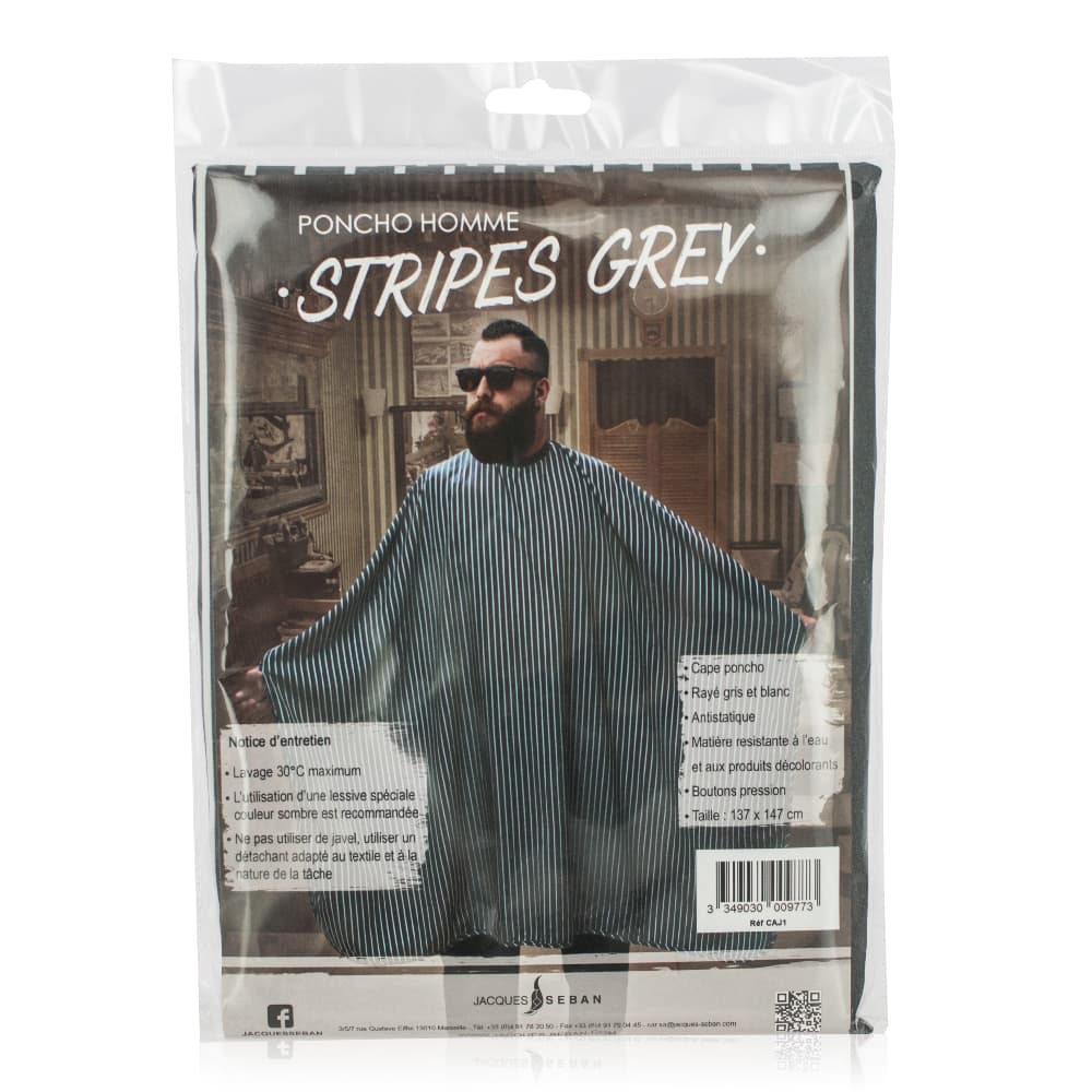Men's striped cape