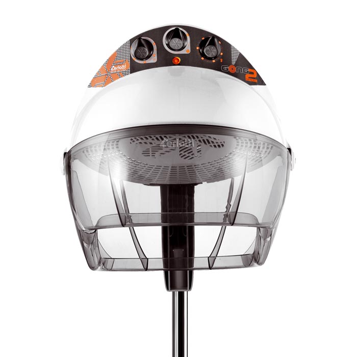 Casque Gong sur pieds gris