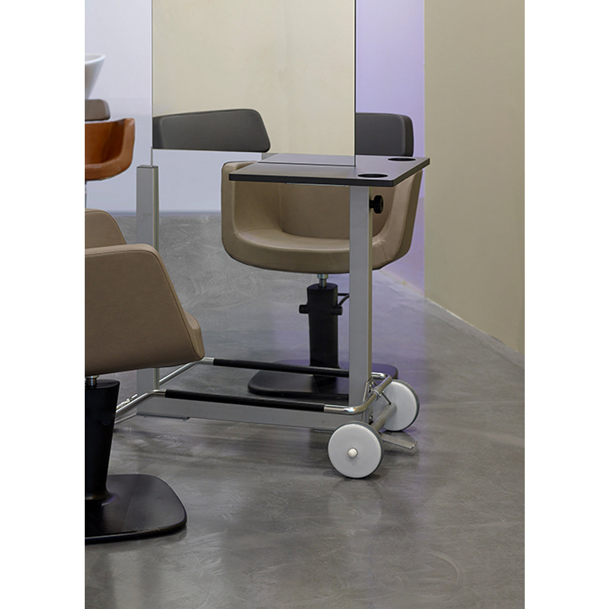 Coiffeuse ACCADEMIA 2 places sur Roulettes