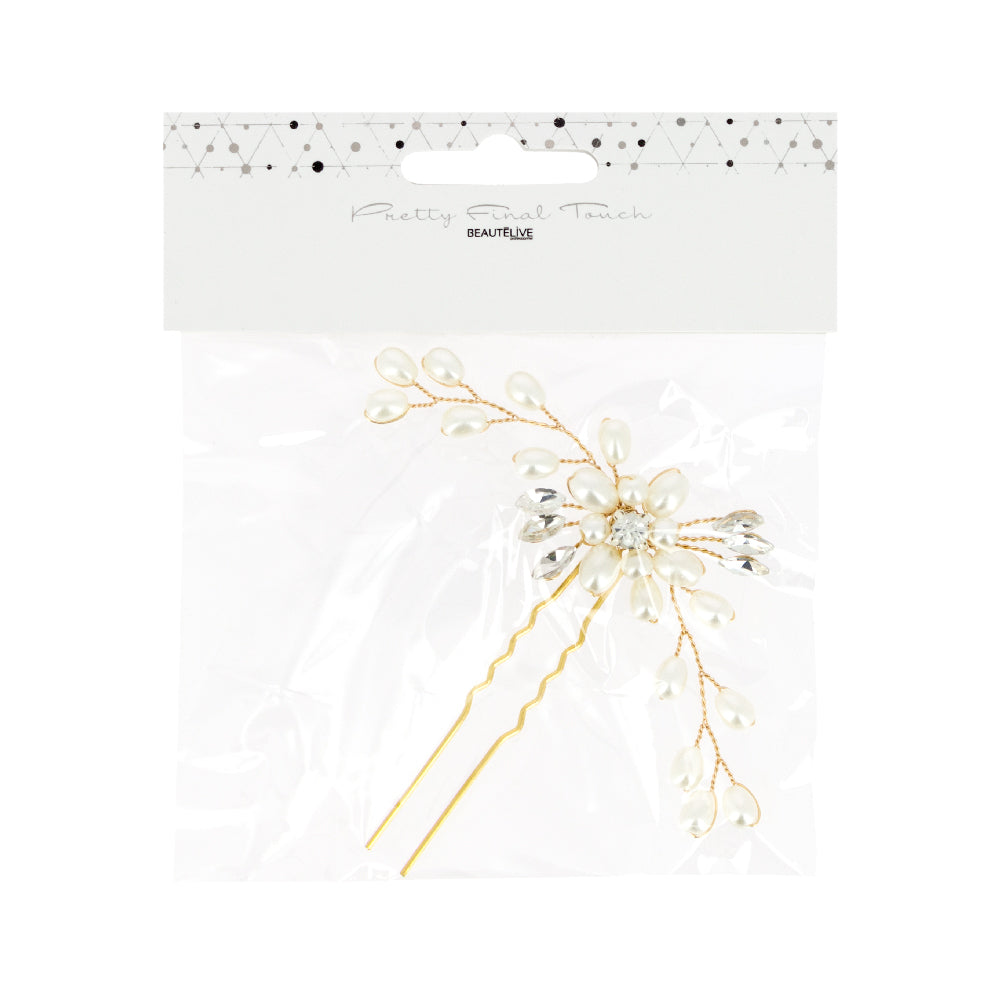Épingle à chignon gouttes perlées