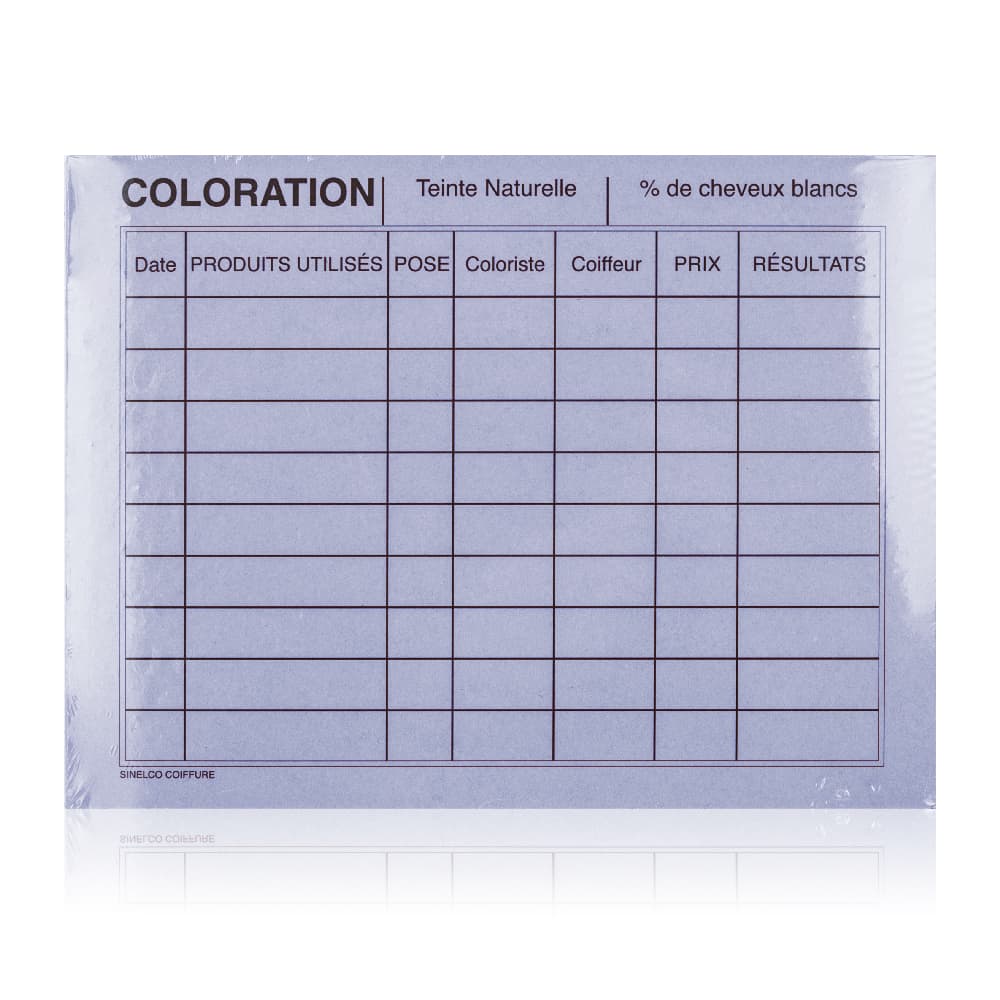 Coloring and perm information sheets