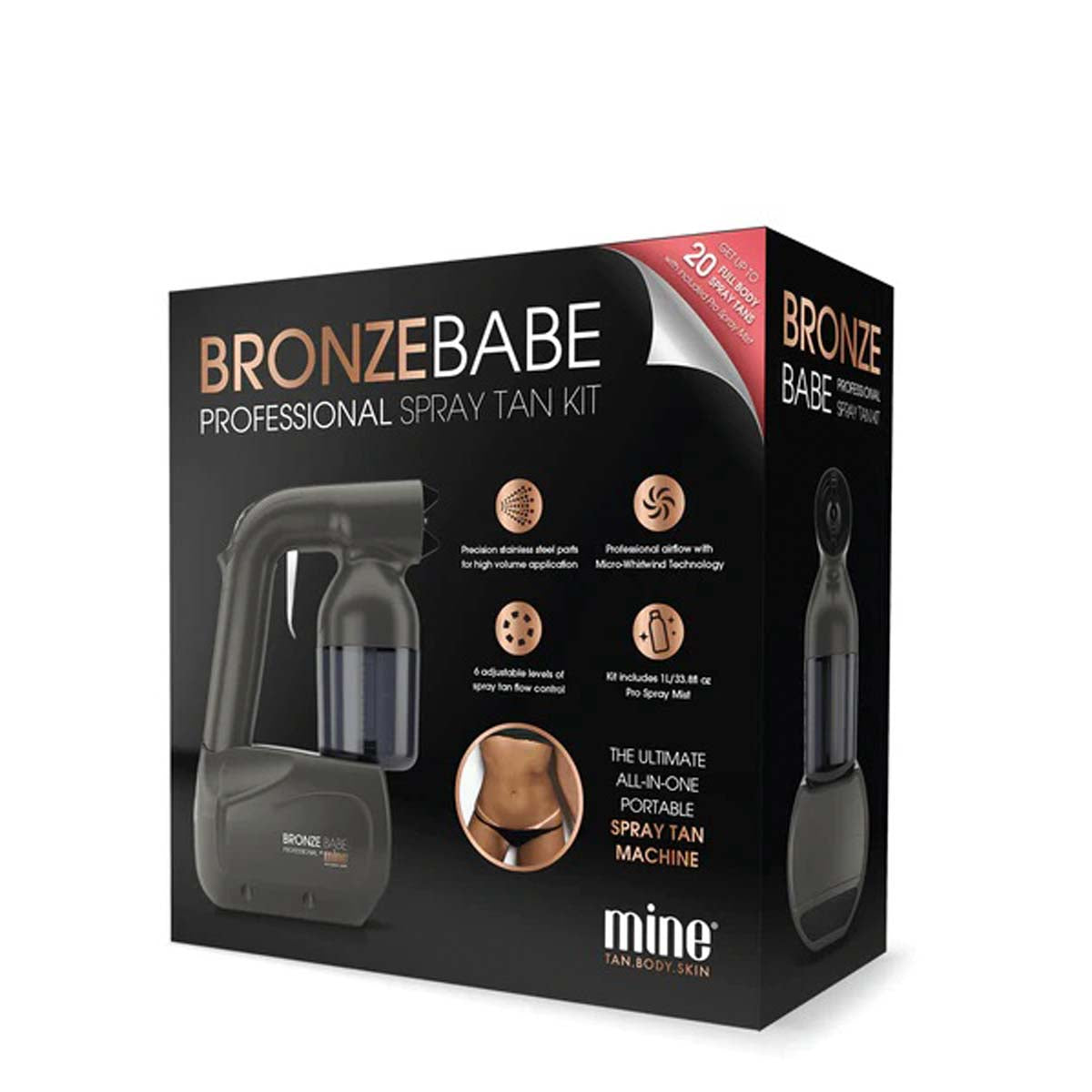 BRONZE BABE Professional Kit + 1L tanning solution of your choice