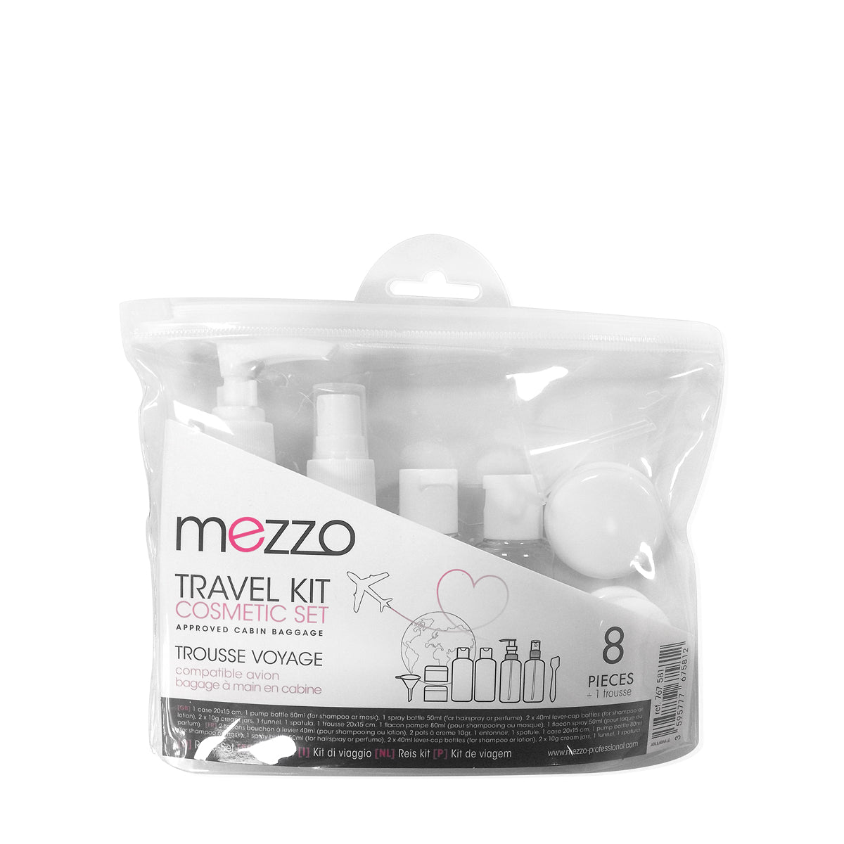 Mezzo 8 Piece Travel Kit