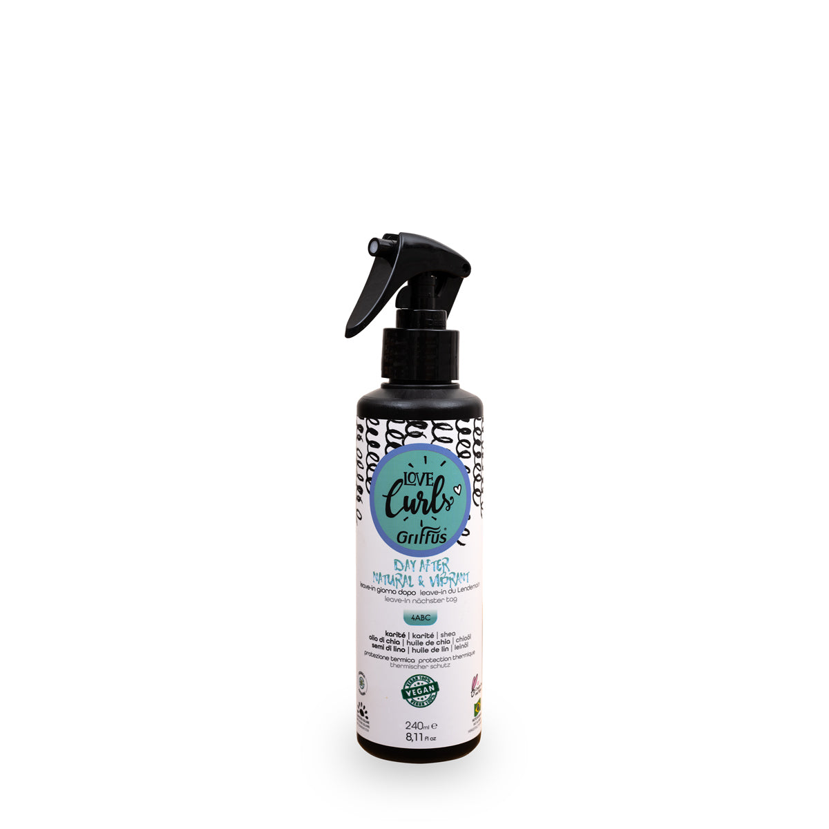 Spray Natural & Vibrant Curls Cheveux Crépus Leave in du Lendemain Love Curls