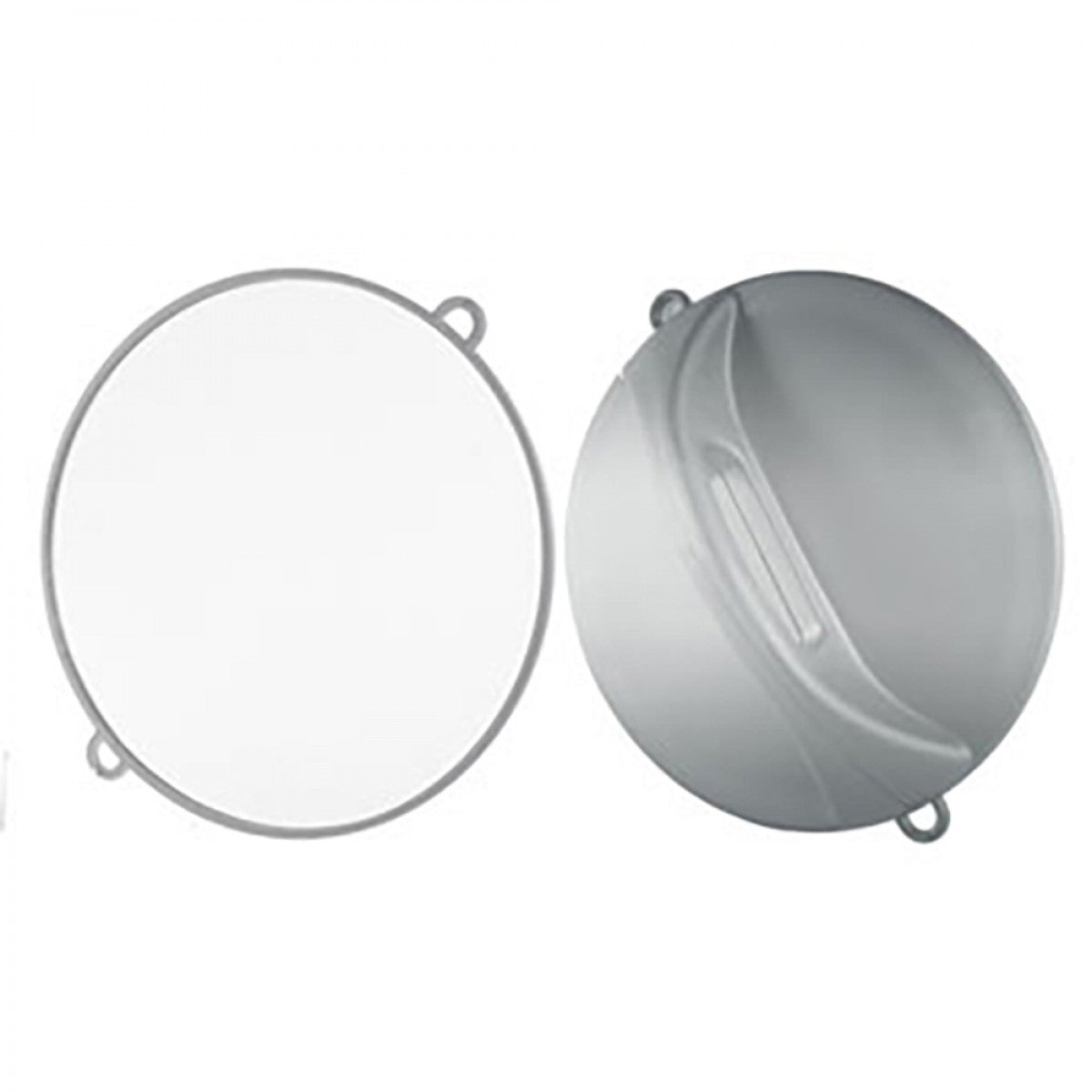 Extra-flat round hairdressing mirror