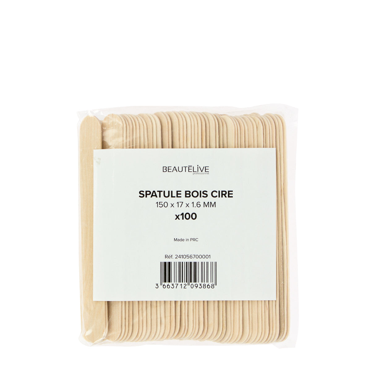 Spatules en Bois 150x17x1.6mm X100