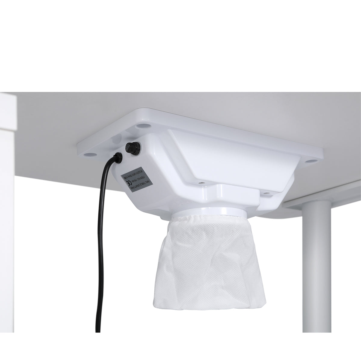 Table manucure Marion avec aspirateur et présentoir LED