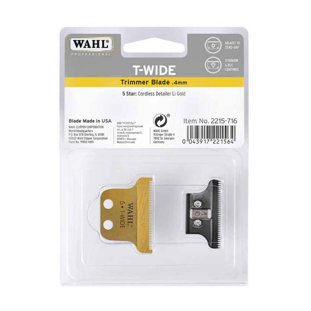 Tête de Coupe Gold Detailer T-Wide