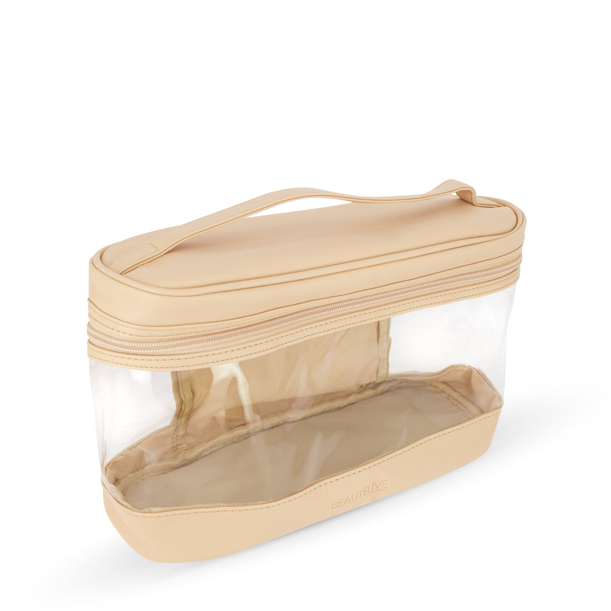 Nude PVC pencil case 29.5x19x10cm Beautélive