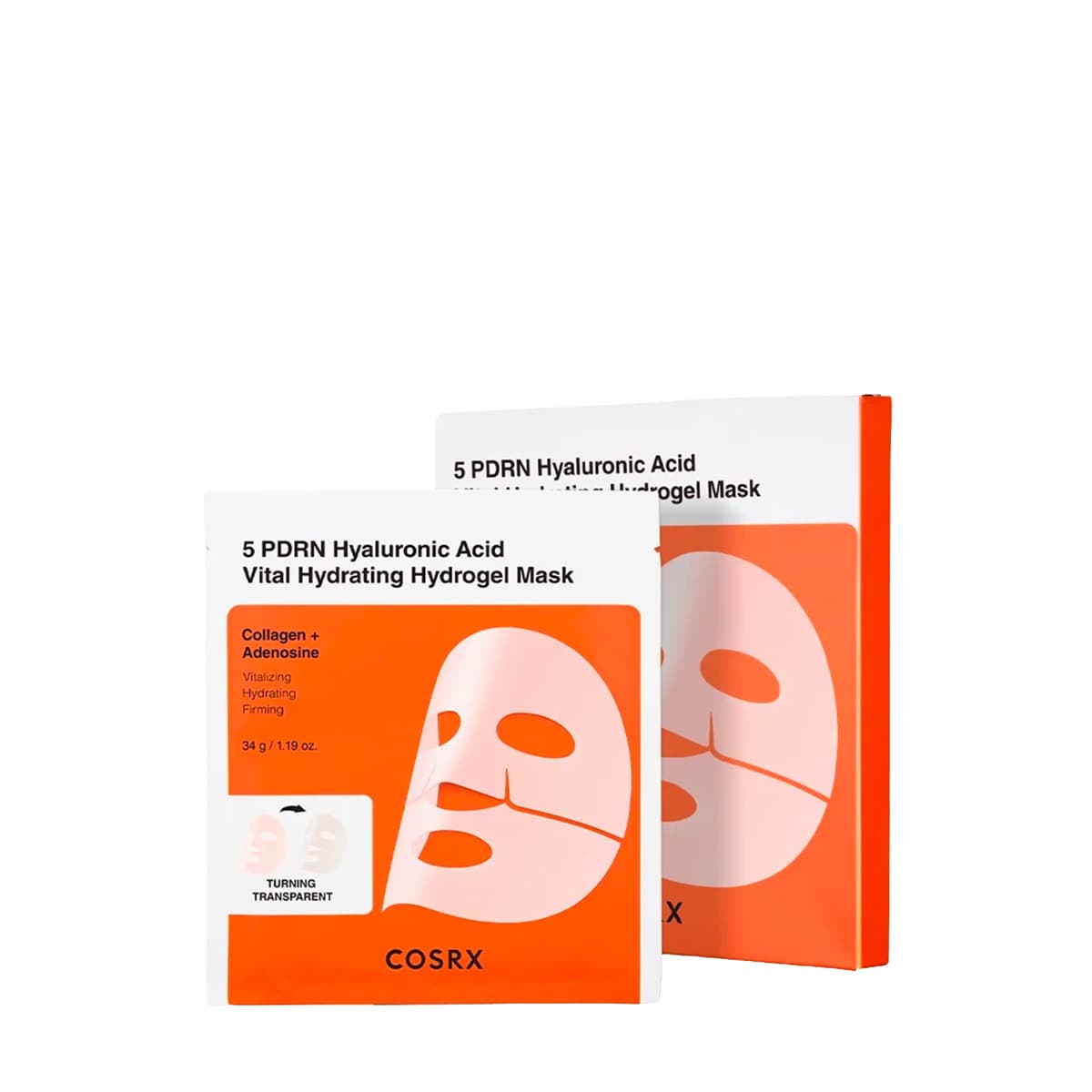 Masque Hydrogel Hydratant Acide Hyaluronique + 5 PDRN X3 Masques