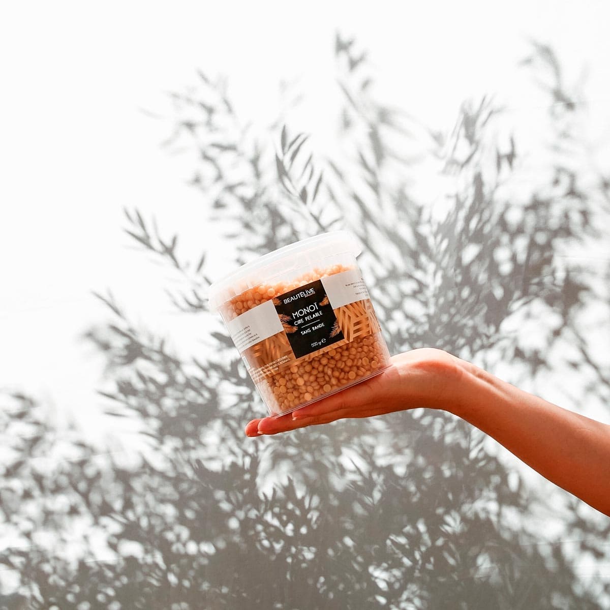 Cire épilation sans bandes au Monoï