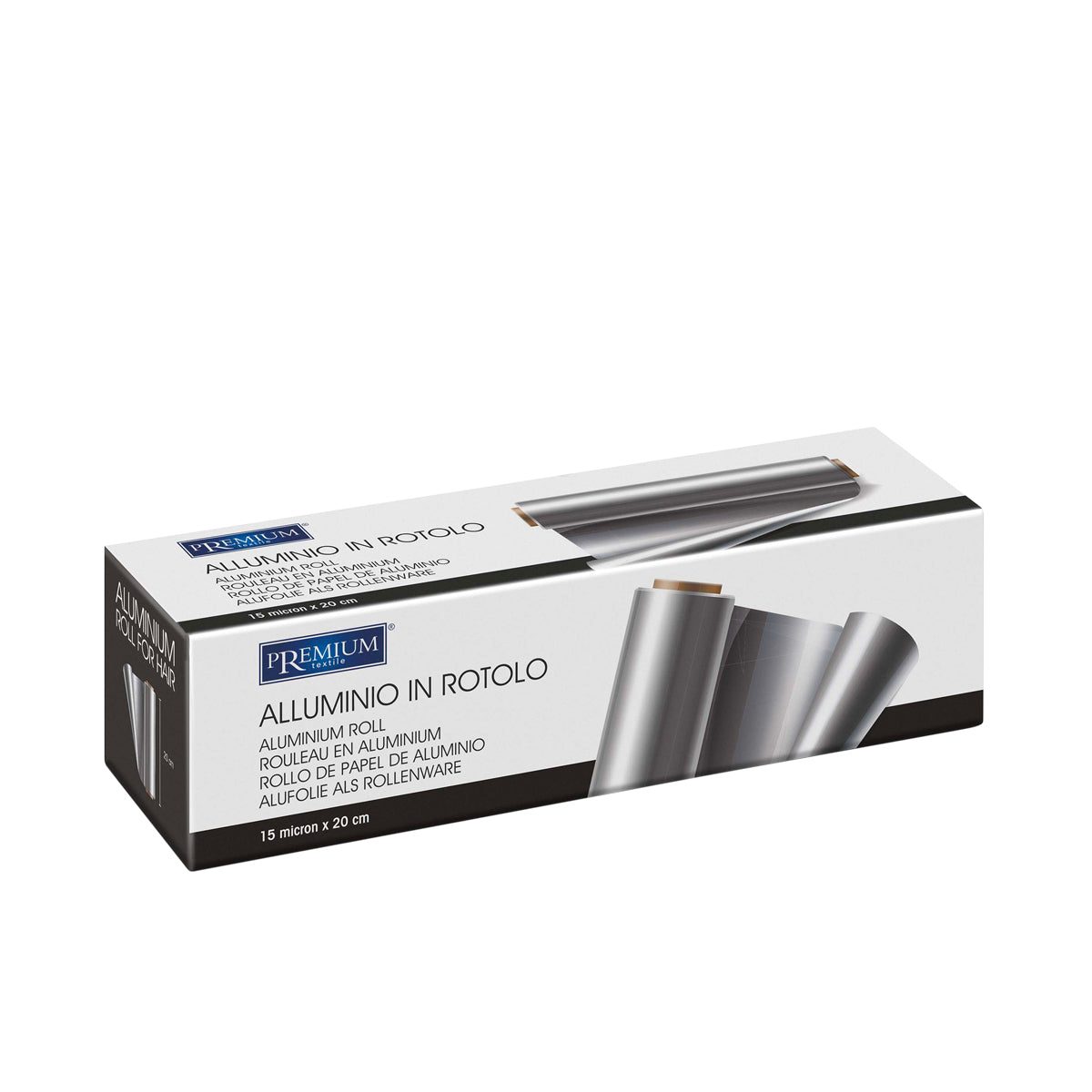 Aluminum foil 20cm x 80m x 15 microns