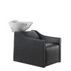GONDOLA PLUME Air Massage Bathtub + Electric Leg Rest Black 008C
