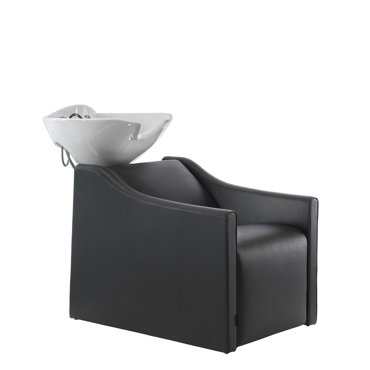 GONDOLA PLUME Air Massage Bathtub + Electric Leg Rest Black 008C