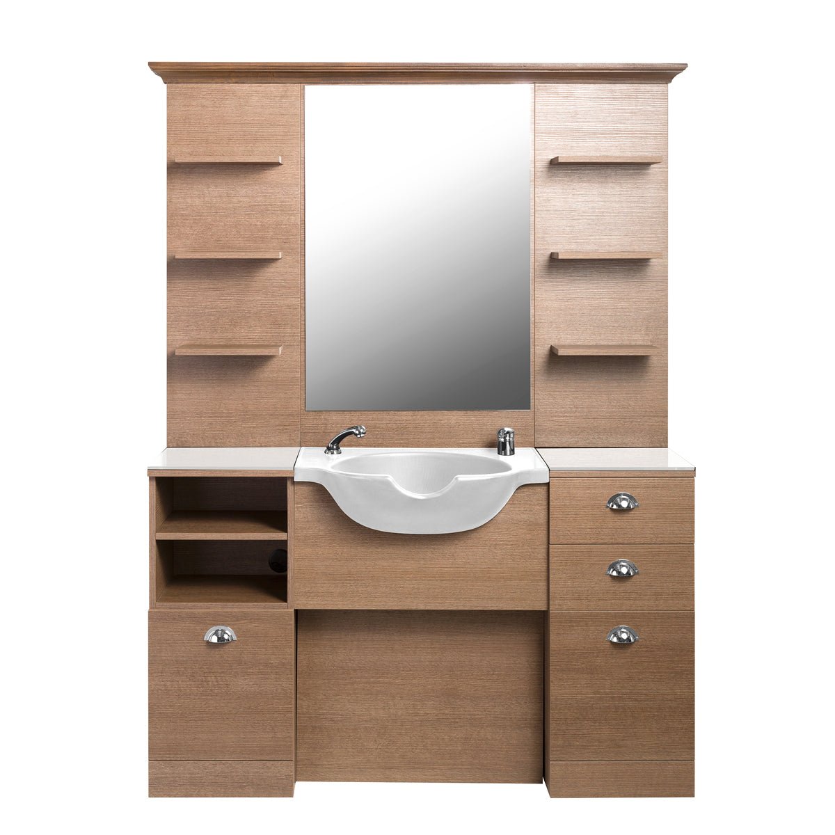 Barber Station Finition Engadine avec Cuvette Blanche