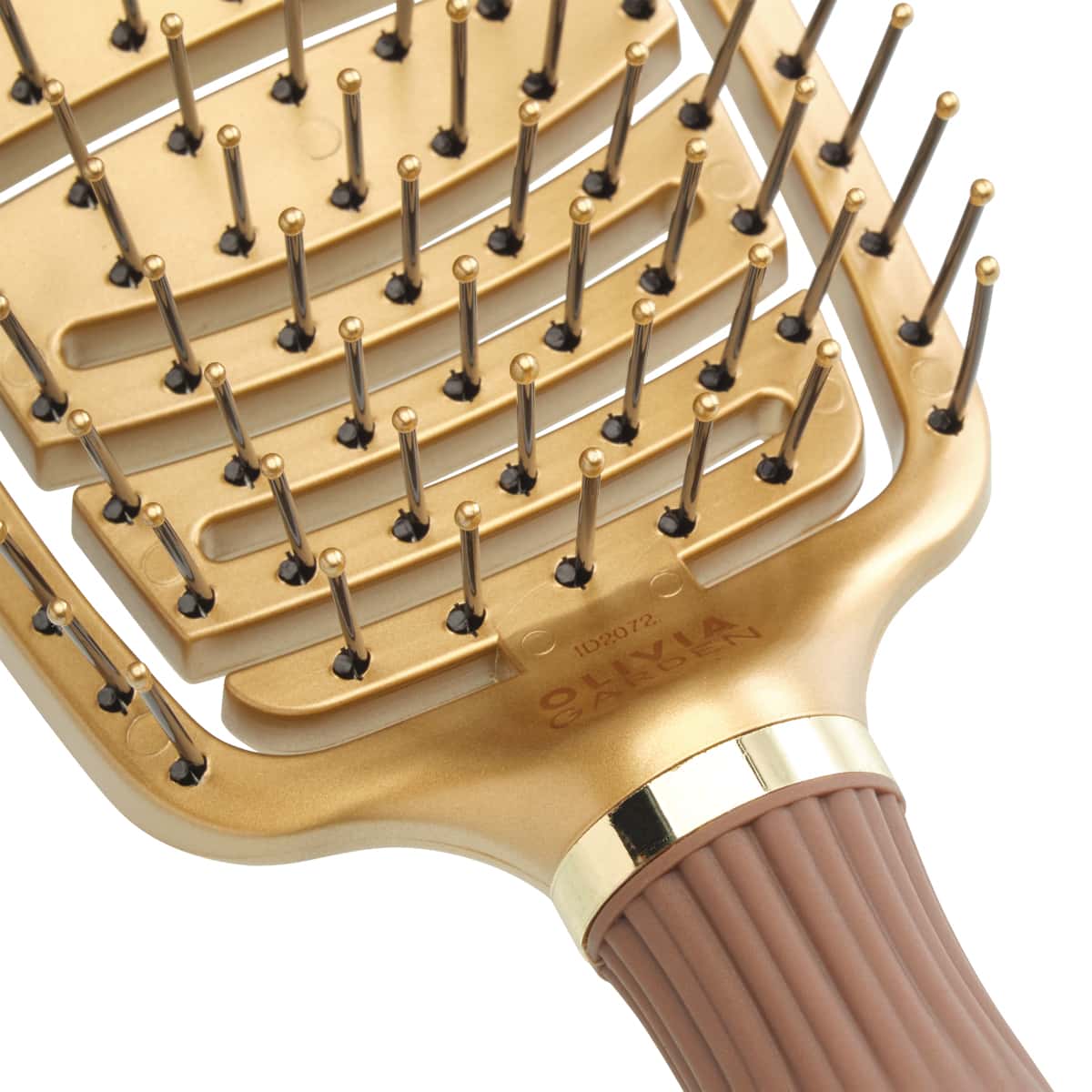 Expert Care Flex Gold & Brown Nylon Brush