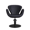 Fauteuil de Coiffure CHLOE BR Noir Base Ronde Noire