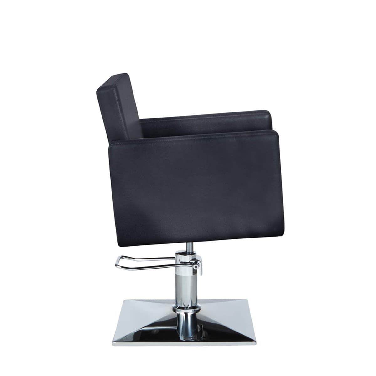 Fauteuil de Coiffure Christy Noir Base Carrée