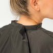 Peignoir Cape avec Manche Noir Fermeture à Velcro