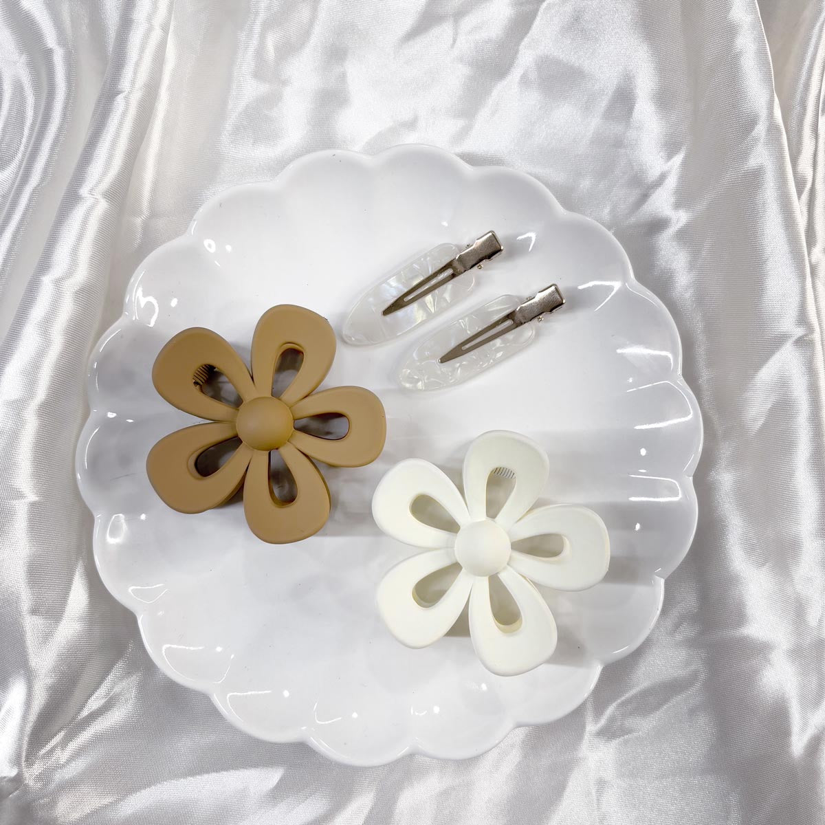 Pince à Cheveux Forme Fleur