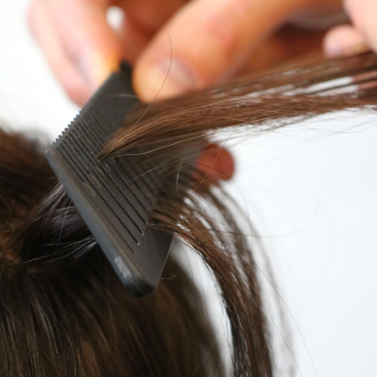 Black Metal Tail Comb X3
