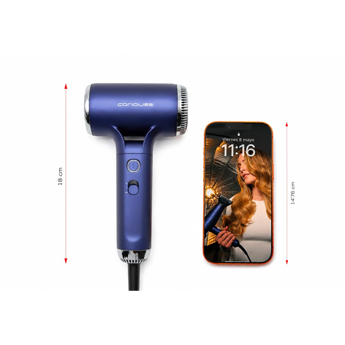 Sèche-Cheveux FLOW+ Gloss Black Copper
