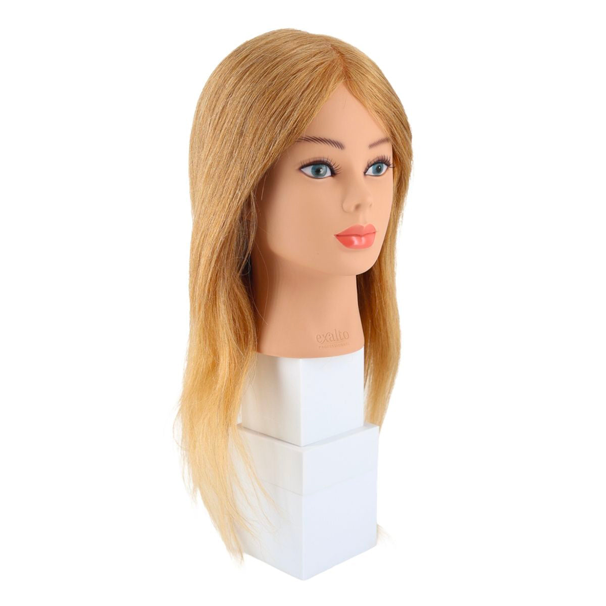 Tête Malléable SERENA Blond Foncé 45cm Spéciale Chignon