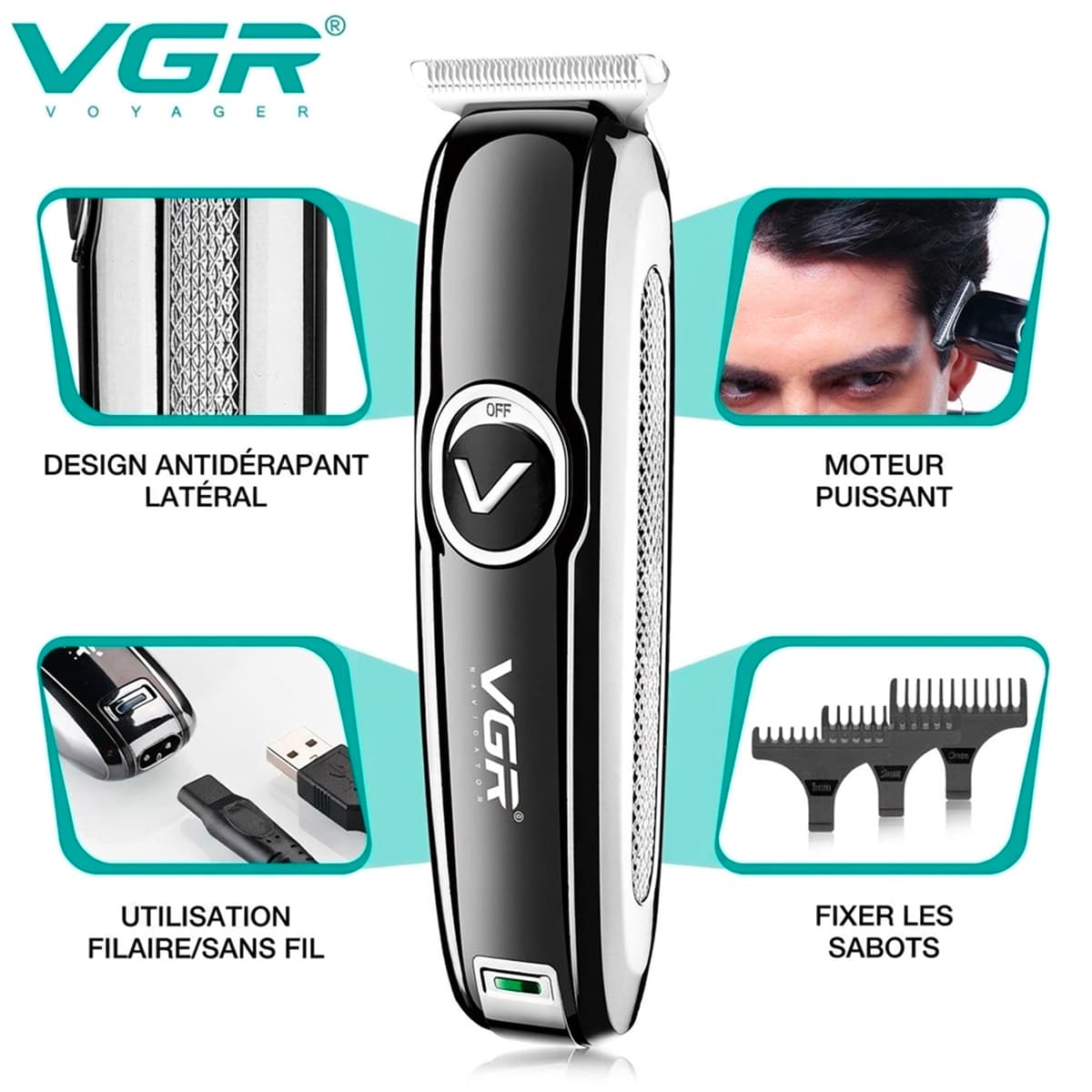 Tondeuse de FInition Trimmer Black V-168