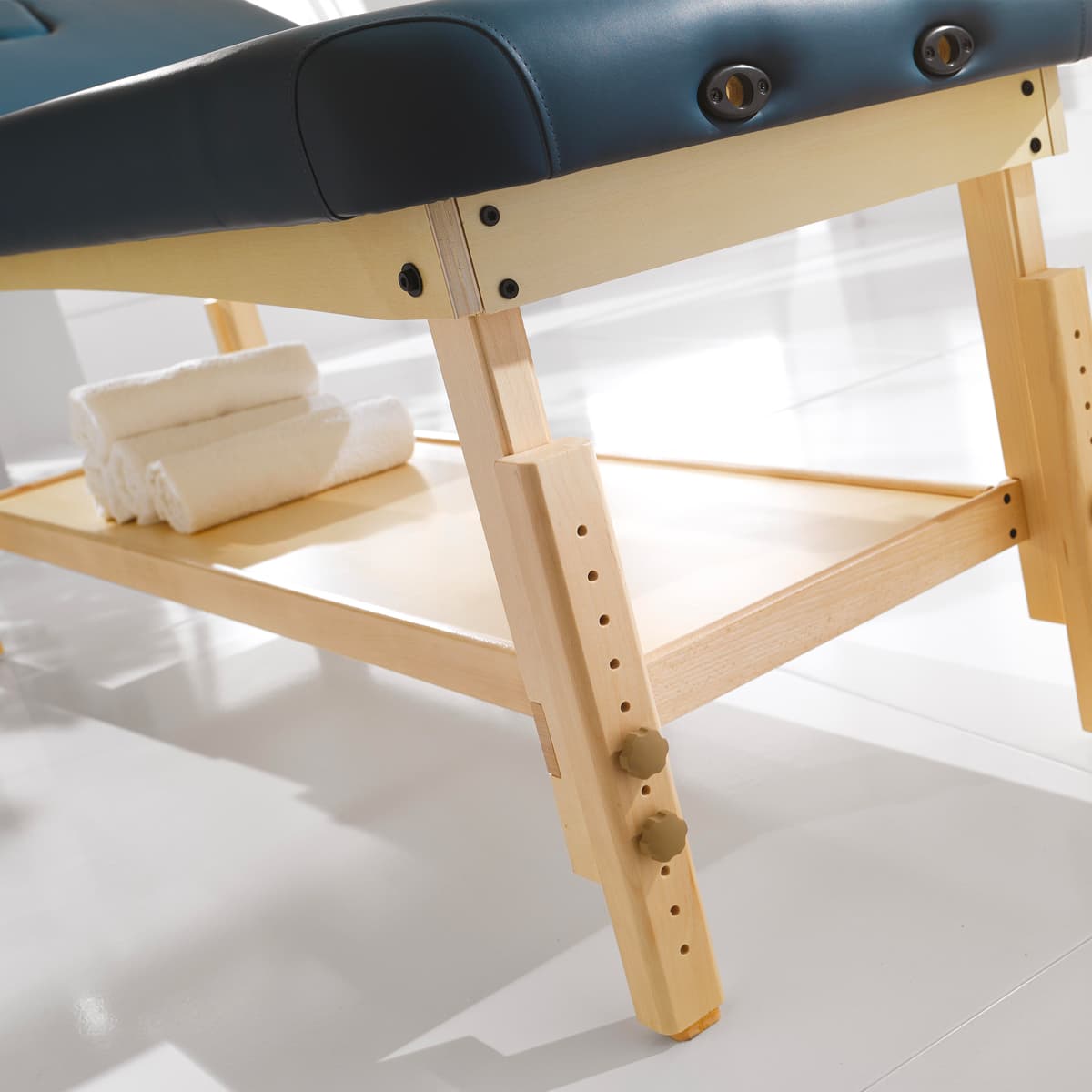 Table de Massage Bleu ORIENT WOOD BED