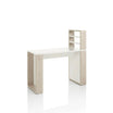 Natural Larch Manicure Table with Divider
