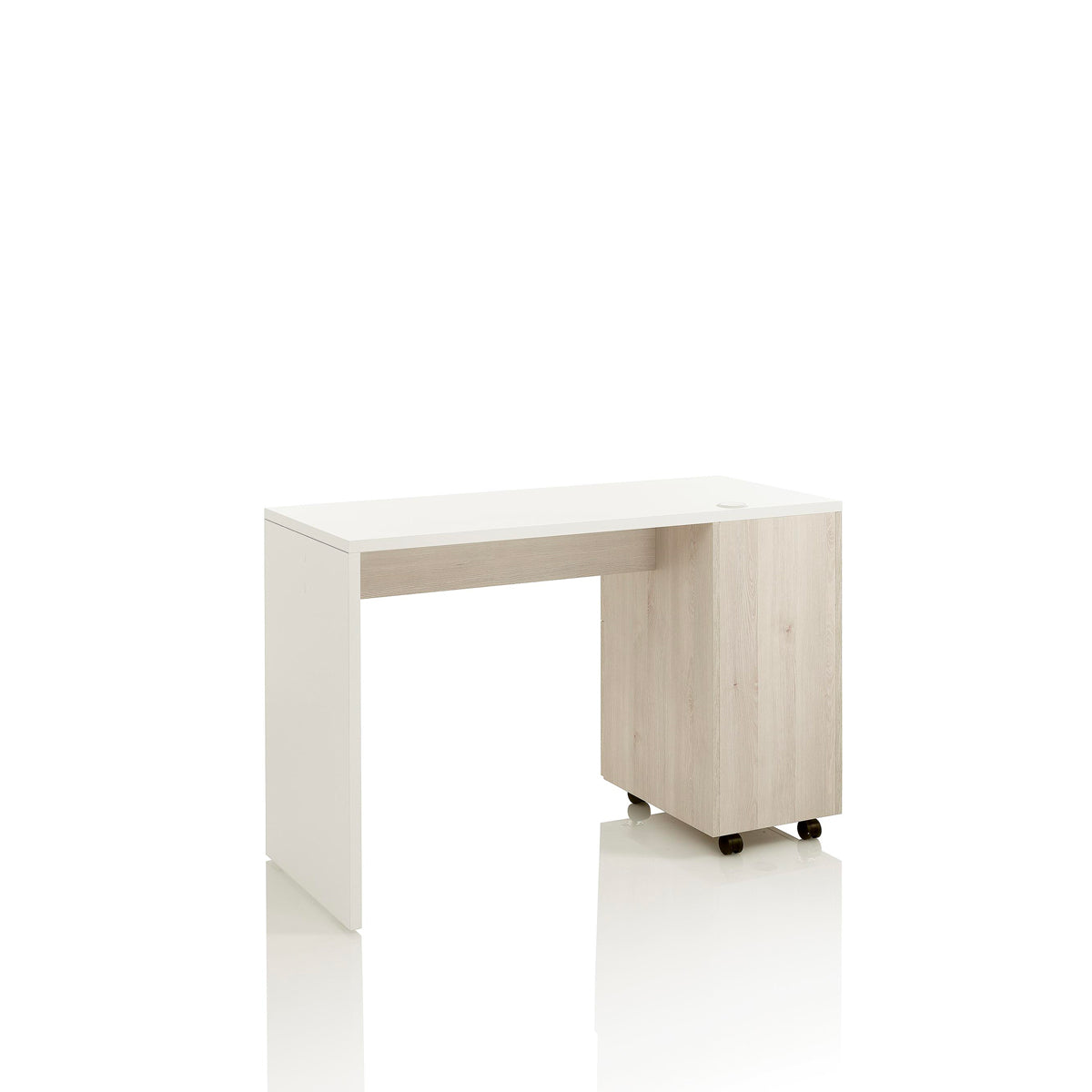 Larch Natural Manicure Table with Drawers and Cabinet