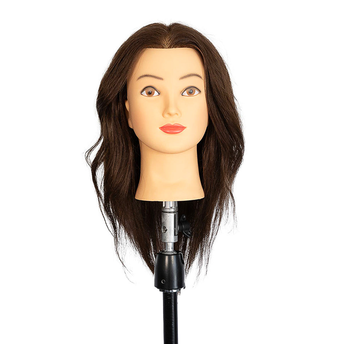 Tête Malléable JULIA Châtain 35cm Spéciale Coupe