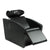 ADRIEN Bathtub 1 place air massage back Electric leg lift Black bowl