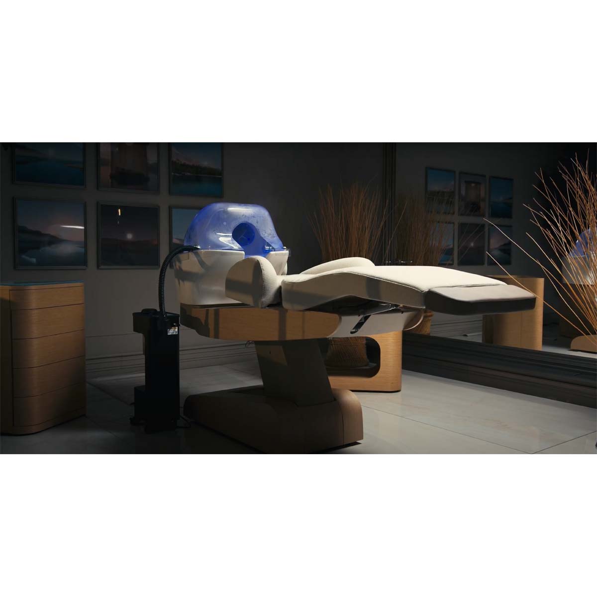 HEAVEN Relax bathtub + Igloo Shirodara + Vapomist 1 + Headrest