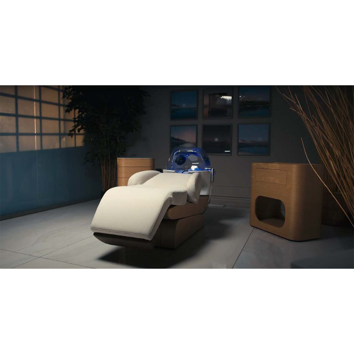 HEAVEN Relax bathtub + Igloo Shirodara + Vapomist 1 + Headrest
