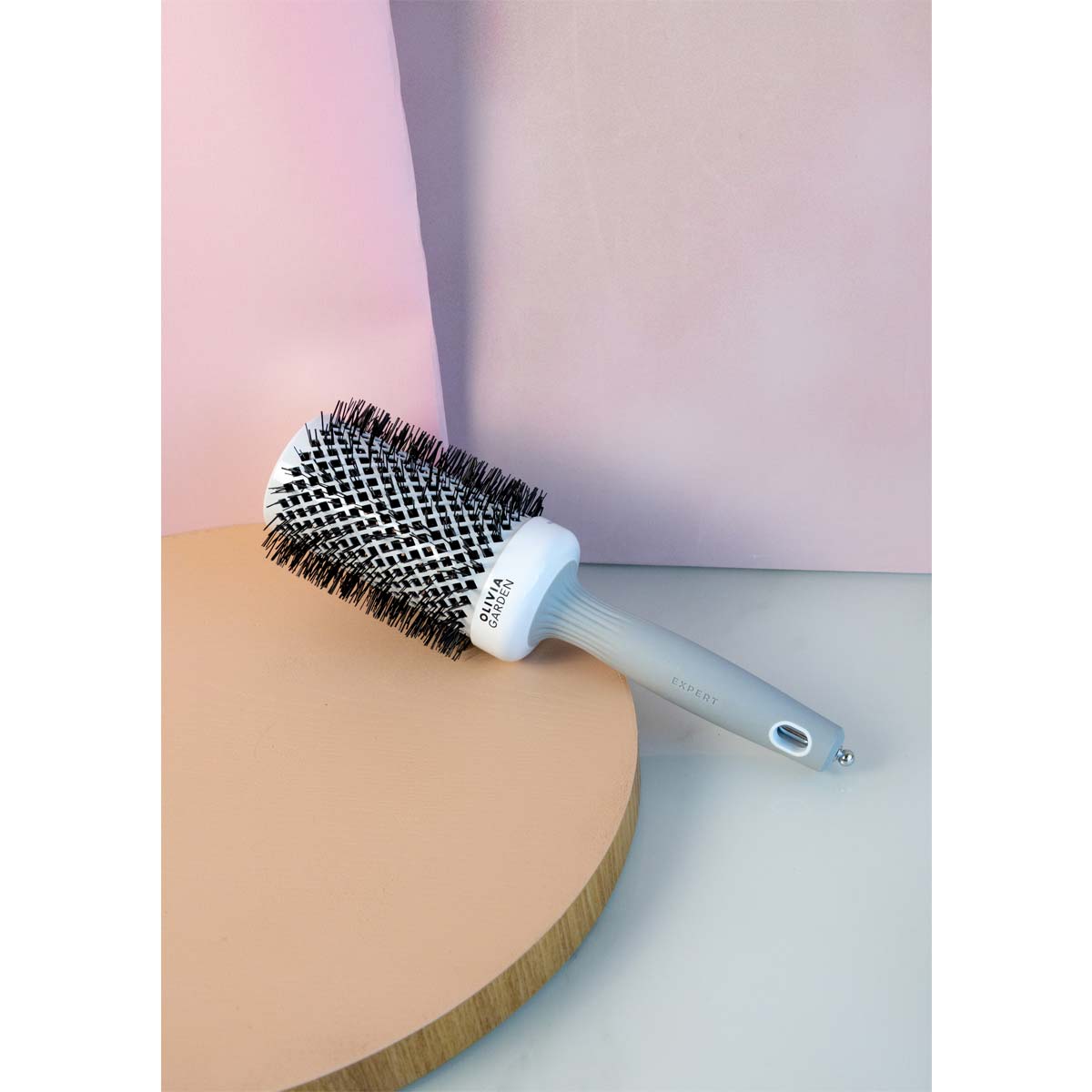 Expert Blowout Shine Brush White & Grey