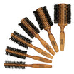 Boar bristle and wood blow-dry brush