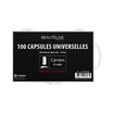 Nail capsules with wide adhesive strips x100