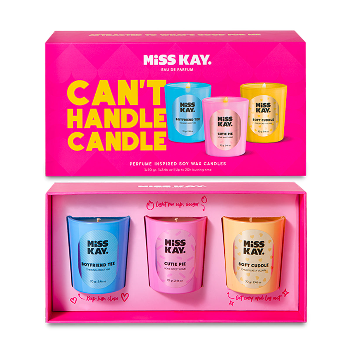 Coffret 3 Bougies Parfumées