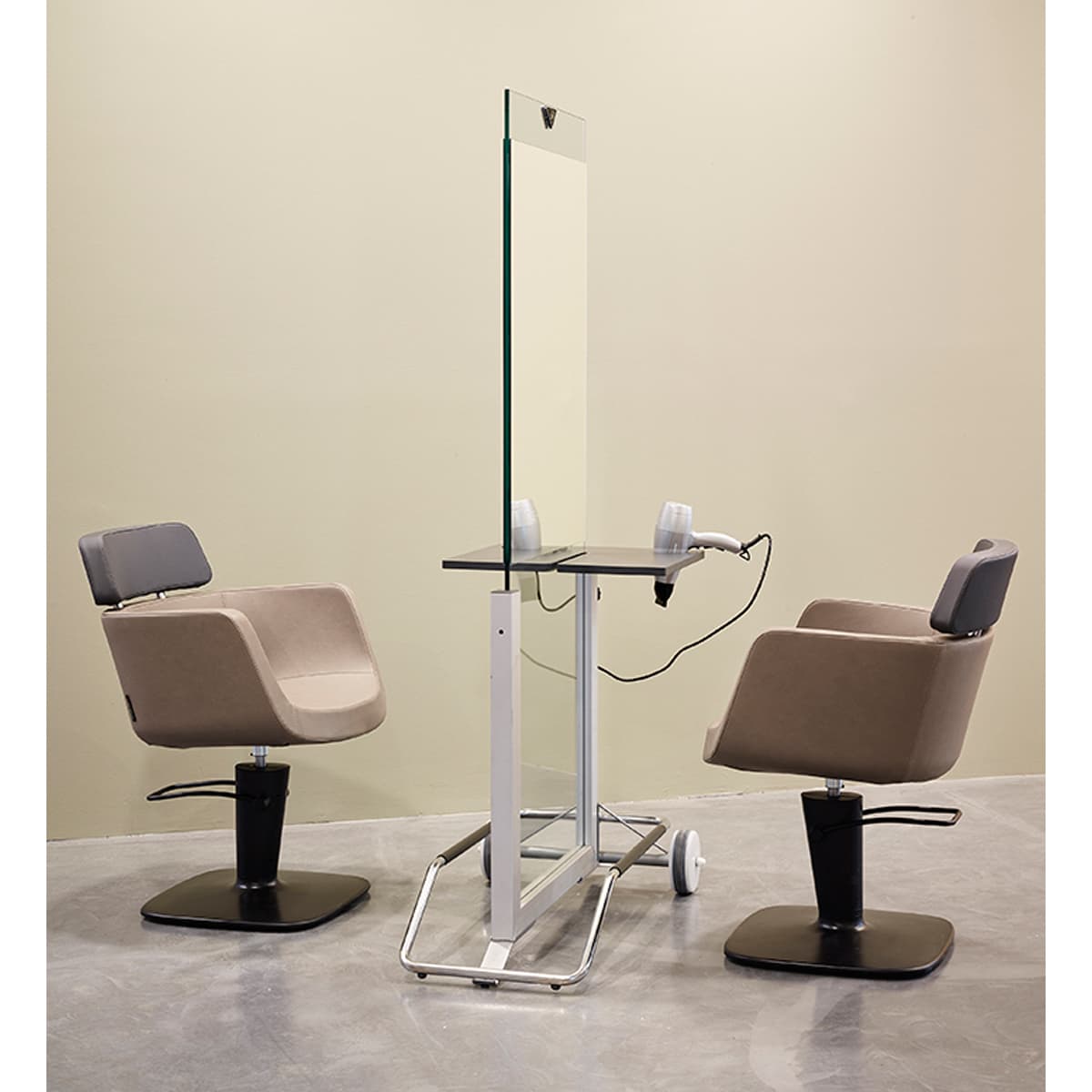 ACCADEMIA Hairdressing Trolley with 2 holders