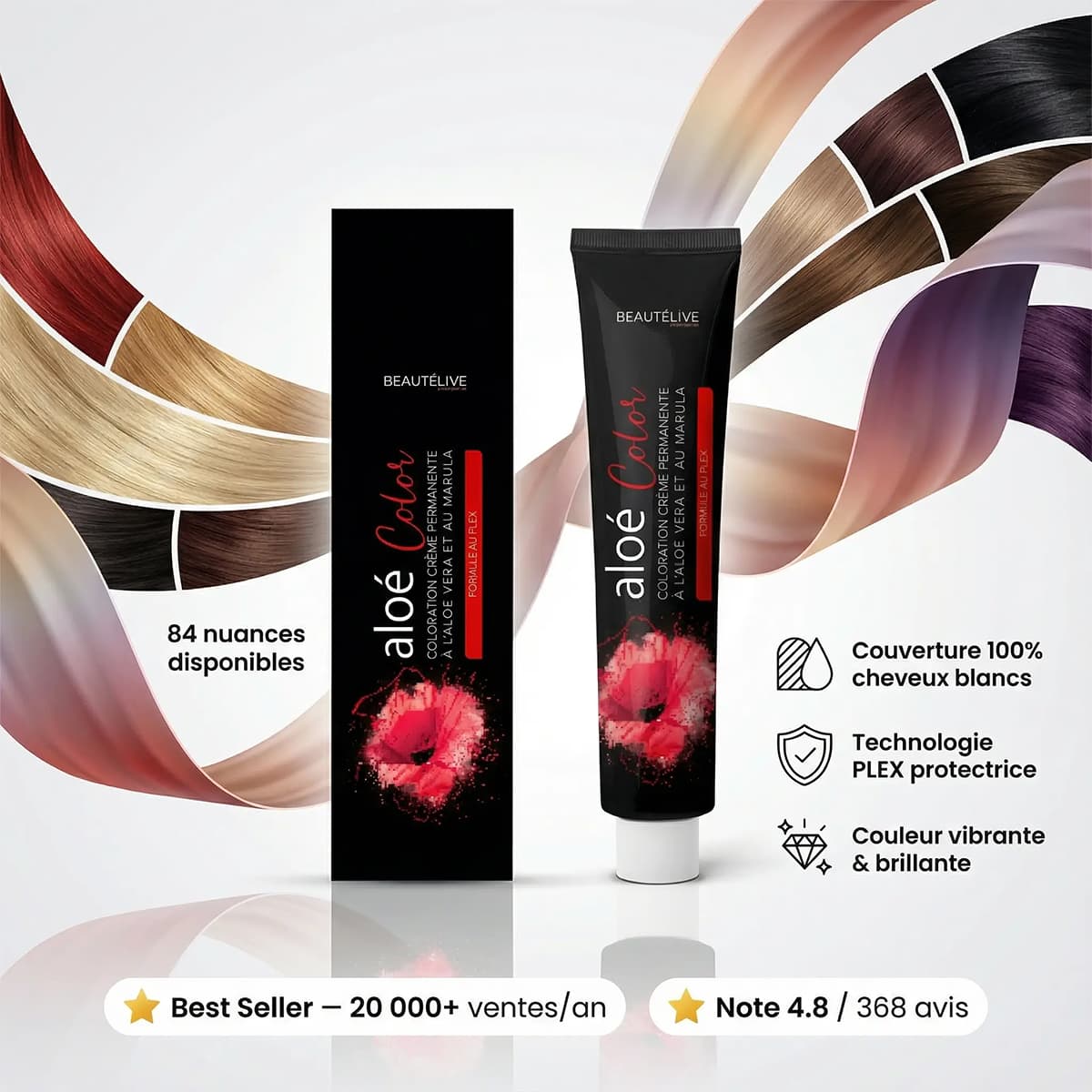 Cream Hair Color with Aloe Vera and Marula PLEX Aloe Color Plex