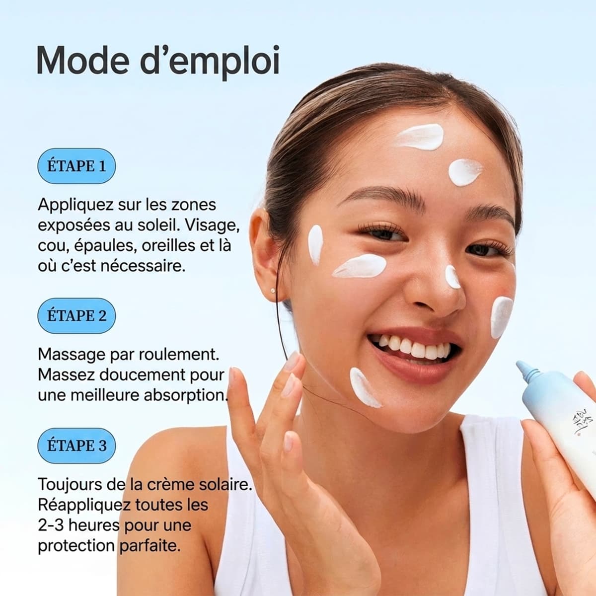 Crème Solaire Hydratante Relief Sun Aqua Fresh SPF50+